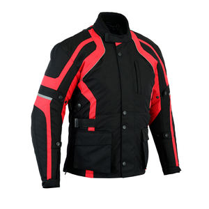 La mejor ropa deportiva delgada, chaqueta de moto con protección para carreras, nailon superior negro personalizado con característica transpirable para una cubierta de seguridad para montar - Product Image 2