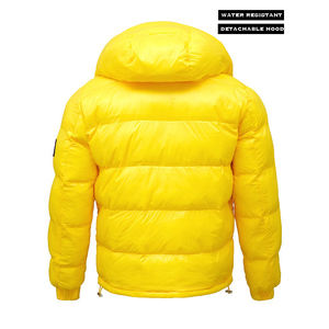 Veste matelassée brillante pour homme, classique, jaune, rouge, bleu, extérieur, hiver - Product Image 5