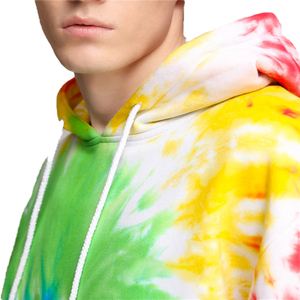 Sweat-shirt à capuche tie-dye personnalisé OEM, mode hiver streetwear, tissu 100% coton pur, homme/femme. - Product Image 5