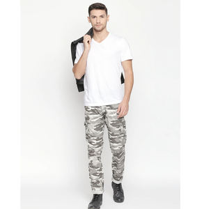 Pantalones vaqueros de algodón Slim Fit Men Track Cargo Pants Sweat Track Jogger Pant Trouser - Product Image 4