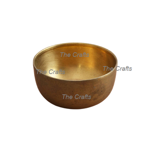 Two Different Sizes Gold Metal Serving Bowl For Kitchenware Use Round Shape Serving Food Fruits Bowls In India - Product Image 3