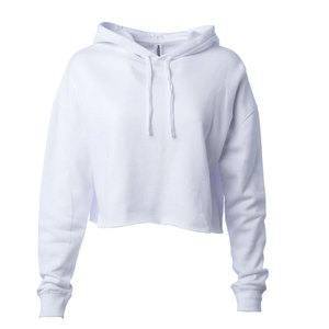 Pull-over court à capuche pour femmes, couleur unie, à la mode, taille Plus, Style différent, logo personnalisé par Viky Ind - Product Image 1