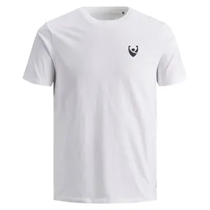 Vente en gros de t-shirts blancs pour hommes bon marché t-shirts unis en coton de haute qualité unis avec impression de logo personnalisé t-shirts unis pour hommes