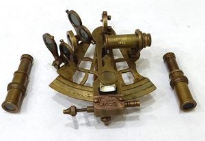 Nautical Sextant ทองเหลืองโบราณสำนักงานและวิทยาลัยไม้กล่องสะสมหมายเลข - Product Image 3
