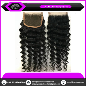 2023 Indian Temple Raw Remy Virgin Extensiones Estilo de onda natural Frontales de encaje fino 150%-180% Densidad - Product Image 2