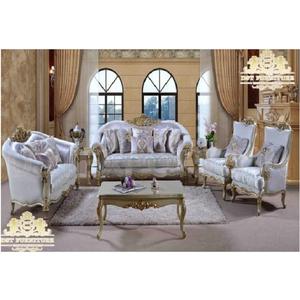 Juego de Sofás Modernos de Madera de Teca con Tapicería de Cuero, Resistentes, con Respaldo Alto, para Sala de Estar, con Tamaño y Color Personalizables, DST EXPORTS en Oferta - Product Image 1