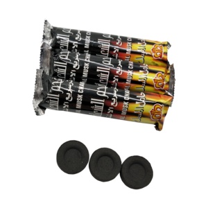 HongQiang Incense Charcoal Barhook Shisha Hookah <strong>Briquettes</strong> 18mm-60mm Black Round <strong>Smokeless</strong> High Heating Charcoal - Product Image 2