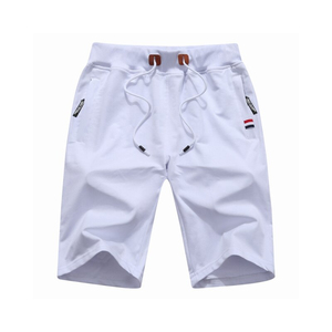 Pantalones cortos cruzados para hombre para entrenamiento de gimnasia y deportes-Pantalones cortos de compresión de fitness al por mayor con patrón sólido para correr y entrenar - Product Image 5