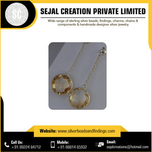 <b>Sterling</b> Bezel Gemstone <b>Silver</b> Earrings Jewelry - Product Image 5