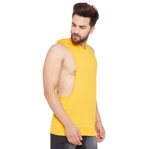 <b>Mens</b> Hooded Stringer Vest Gym Sports Hooded <b>Singlet</b> for <b>Men</b> Workout tank Tops Casual Sleeveless Hoodies on Wholesale Price - Product Image 3