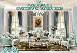 Canapé de salon de Style français, 7 places, ensemble élégant, de Style européen moderne, en blanc, nouvelle collection - Product Image 2