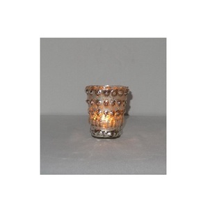 Hot Vantage moderne fantaisie luxe Antique verre photophore votif photophore bougeoir pour glace craquelée verre bol bougeoir - Product Image 2