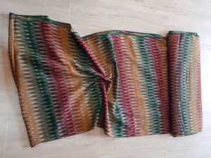 Tela de mezcla de seda de algodón natural al por mayor, diseño tejido a mano, materia prima multiusos para prendas de vestir, accesorios de decoración del hogar - Product Image 2