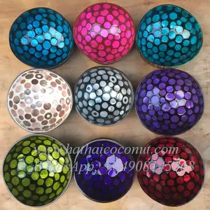 Wholesale Handmade Seashell Coconut Lacquer Seashell Coconut Bowls - Product Image 1