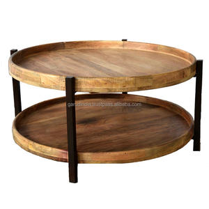 โต๊ะกาแฟทำจากไม้และเหล็กอเนกประสงค์เป็นมิตรกับสิ่งแวดล้อมดีไซน์ทันสมัยสำหรับโฮมออฟฟิศ - Product Image 3