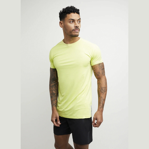 T-shirt respirant d'entraînement athlétique pour hommes avec impression de musculation Fitness Logo personnalisé Neck Tops - Product Image 3