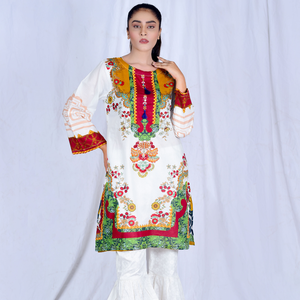 Haute qualité broderie à la main Pret impression numérique pelouse Readymade femmes indien/pakistanais Masoori MP-A088 Kurti - Product Image 2