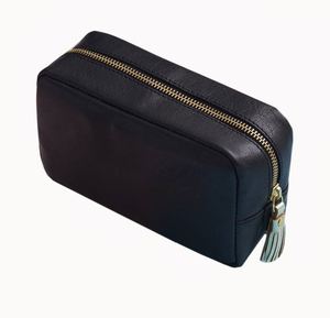 Sac à cosmétiques en cuir PU pour femmes, fourre-tout de voyage, Logo personnalisé, prix d'usine - Product Image 1