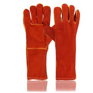 Guantes de soldadura de cuero partido resistentes al calor Guantes DE SEGURIDAD protectores para manos de soldador - Product Image 6