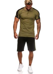 Conjunto de camiseta y pantalones cortos con logotipo personalizado para hombre, chándal de verano de excelente calidad, conjunto doble con logotipo personalizado, nuevo diseño - Product Image 5
