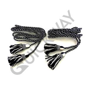 New Design Custom Colour Bugle Cord Best 2 Color White and <b>Black</b> Bugle Cords Sale in Pakistan - Product Image 6