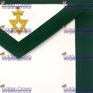 Allied Masonic Degree AMD Member Delantal de cuero Bordado a mano Insignia para coser Masonic Regalia - Product Image 5