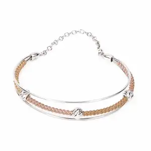 Handmade Gorgeous Designer 92.7-Sterling Silver Bracelet Bangle Luxury Design Gift Items Online Wholesale 6.5 cm NSJB-24/51632