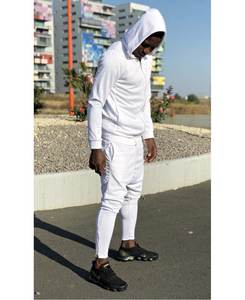 Custom Wholesale Plain Sweat Suit High Quality Tracksuit Mens Sweatsuit - Product Image 1