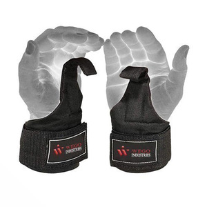 Correas de levantamiento de pesas personalizadas profesionales para entrenamiento de gimnasia ejercicio físico ganchos de muñeca de levantamiento de pesas - Product Image 2