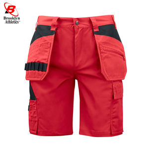 Pantalones cortos cargo de algodón de alta calidad para hombre con decoración de patrón de cierre de cintura elástica con logotipo personalizado-para ropa informal de verano - Product Image 5