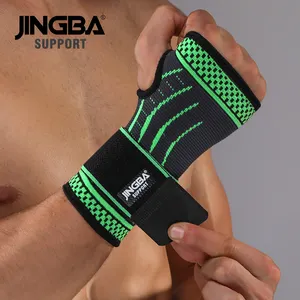 Atacado apoio tala pulseiras-Jingba suporte protetivo para polegar 5027a, pulseira de nylon antiderrapante para trabalho em jardim e de malha