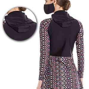 Maillot de bain islamique de luxe personnalisé pour filles musulmanes, vêtements de plage hijab avec logo frontal, imperméable, marque privée, 1 pièce seulement - Product Image 6