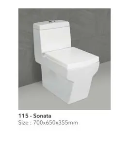 سوناتا الأبيض السيراميك كرسي الحمام المتصل المياه خزانة