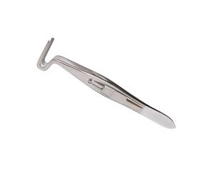 Pinze per Ptosi Palpebrale Berke con Punta Curva e Lame Diritte Longitudinali Seghettate - Product Image 1