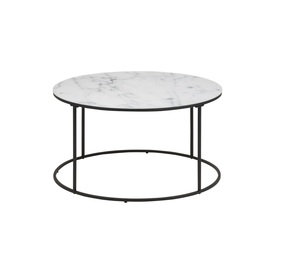 <b>Round</b> Coffee <b>Table</b> With Marble Top and Iron Frame for Living Rooms Dining Hotel or Restaurant Elegant Living Room Bedroom - Product Image 2
