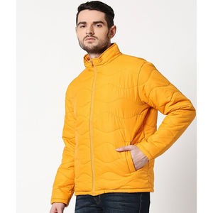 Veste d'hiver pour homme, col montant, imperméable, coupe-vent, fermeture éclair, décoration en dentelle, couleur personnalisée, logo - Service OEM, vente en gros - Product Image 5