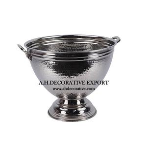 Matière première de Fruits en aluminium nickelé, bol de Snacks au Design Vintage en argent sur Base carrée, bol de center de Table à Logo personnalisé - Product Image 2