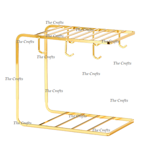 Porte-gobelet et verre en métal de couleur noire avec porte-gobelet et verre de la plus haute qualité à un prix abordable - Product Image 3