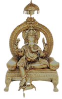 Statue religieuse Natraj en laiton antique, décoration d'intérieur