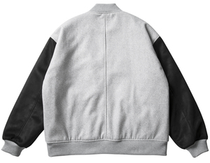 เสื้อแจ็คเก็ตวาร์ซิตี้ผ้าฝ้ายแบบเรียบสำหรับทุกเพศ  แบบเบสบอล  แบบ Letterman  แบบ Bomber  ขายส่ง OEM สำหรับวิทยาลัย  เป็นมิตรกับสิ่งแวดล้อม  กันน้ำ - Product Image 4