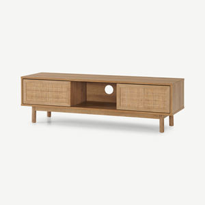 Modern Design Natural <b>Rattan</b> Media <b>Units</b> & <b>TV</b> Stands High Quality Solid Wood Home Furniture From Vietnam for Living Room - Product Image 2