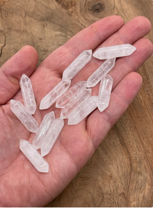 Vente en gros de baguettes en cristal de haute qualité Guérison Quartz clair naturel Double points terminés hippies expédier aujourd'hui - Product Image 3