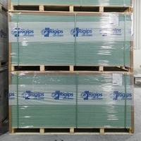 Panneau résistant à l'eau Panneau de gypse Plaque de plâtre résistante à l'humidité Hydrofuge Ba13 Plaques de Platre