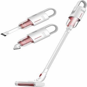 REVE VC20 Aspirateur cyclone électrique sans fil pour l'humidité/le séchage Nettoyeur de tapis sans sac pour la maison, l'extérieur, l'hôtel et le garage Blanc - Product Image 5