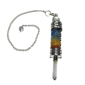 Supplier of Chakra Bonded Twisted 3pcs Pendulums : Chakra Bonded Twisted 3pcs Pendulums for Sale - Product Image 1