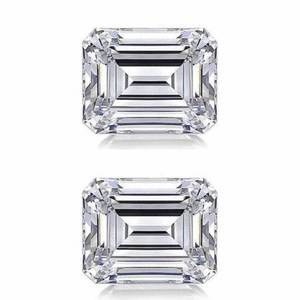 เพชรที่ปลูกในห้องแล็บสีมรกตเพชรที่ผ่านการรับรองมาตรฐาน VVS มีความคมชัดระดับ VVS สำหรับการใช้งานเครื่องประดับจากผู้ผลิต - Product Image 1