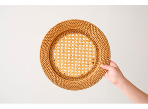 Bandeja redonda de ratán ecológica para decoración del hogar y almacenamiento de cocina Material de PC Productos de muebles hechos en Vietnam - Product Image 6