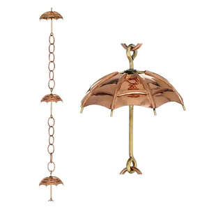 Carillons de pluie en chaîne, parapluie personnalisé, décoration d'extérieur en verre, nouveau Design 2022 - Product Image 1
