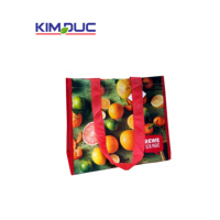 Haute Qualité Vietnam Écologique Non Tissé Animal Prints Sac Fourre-Tout PP Tissé Cadeau Lamination Recyclable Promotionnel Sacs À Provisions