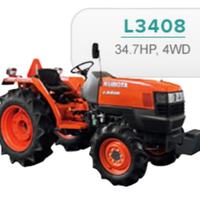 Tracteurs de haute précision L4508 4WD 34 HP de fournisseur indien pour les rizières vente à chaud prix de marché bon marché